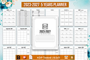 2023 - 2027 Five Year Planner, a Templates & Theme by Brix Lab (Thumbnail 1 of 11)