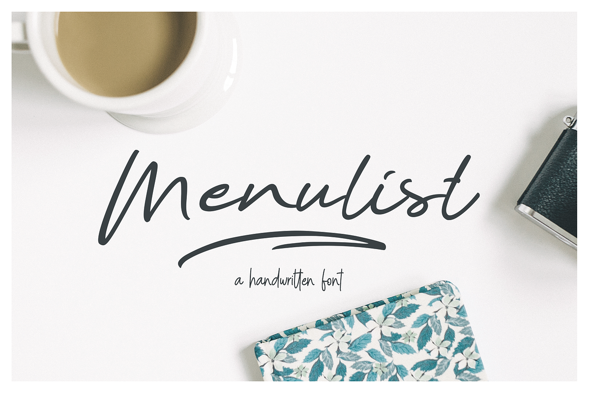 SALE! Menulist Typeface