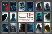 Infernal Visions | Horror Bundle, a Poster Template by Amit Debnath (Thumbnail 1 of 5)