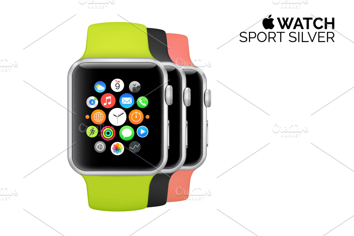Best vector Apple Watch(full)+ BONUS, a Product Mockup by voin_Sveta (Photo 4 of 7)
