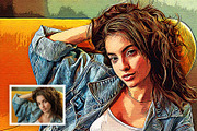 Artistic Oil Paintingt Effect, an Action Add-On by DesignCave (Thumbnail 2 of 5)