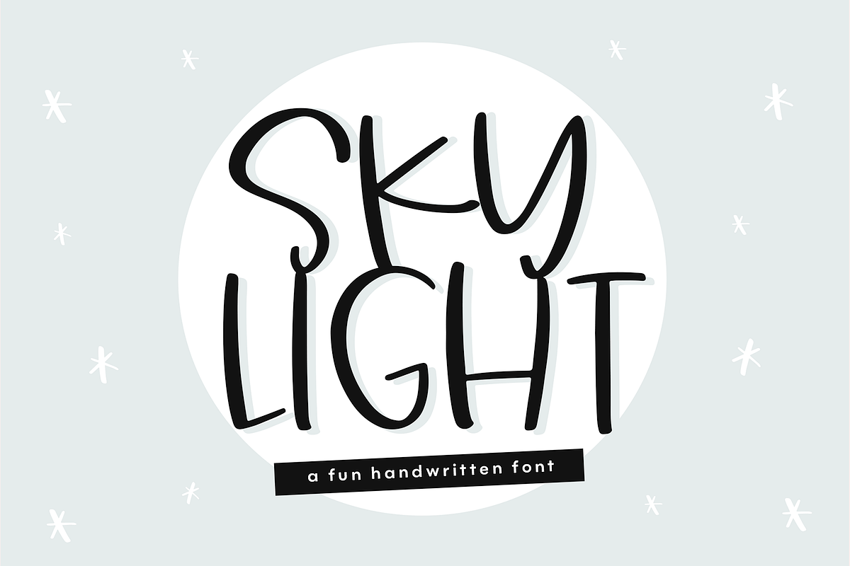Sky Light | Quirky Handwritten Font