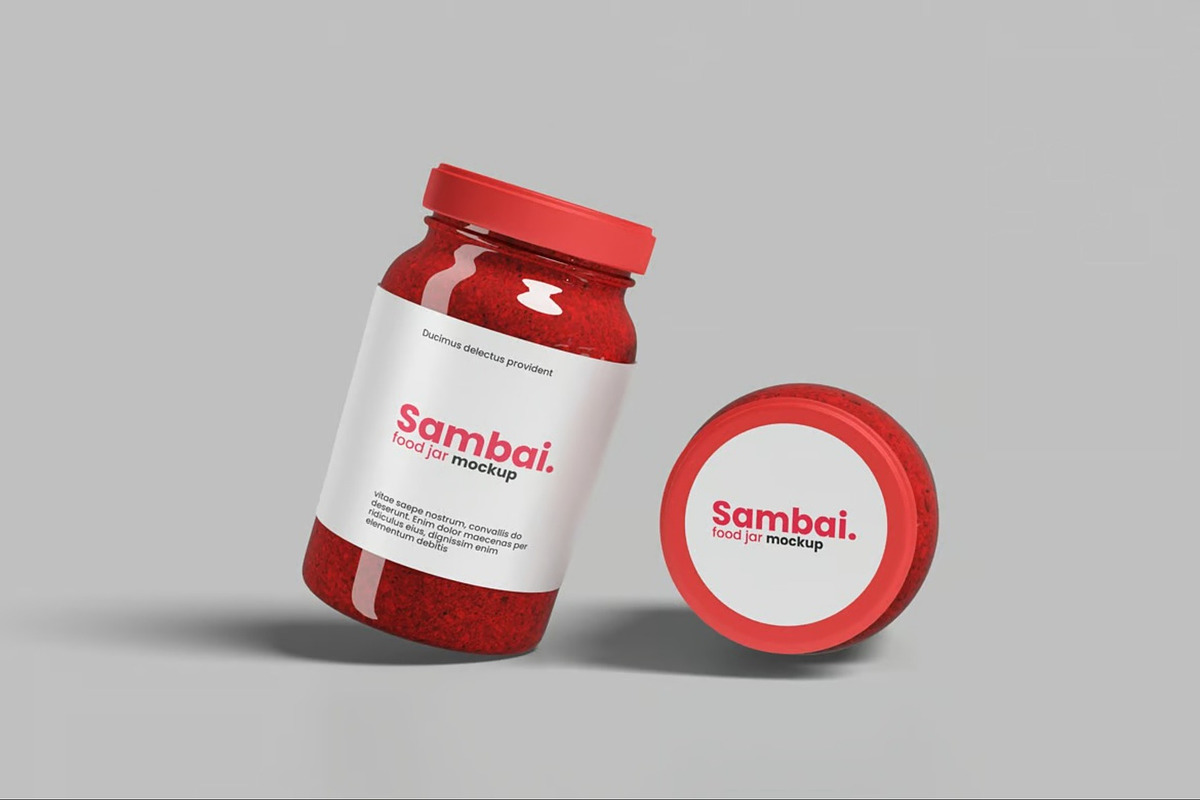 Food Jar Mockup, a Packaging Mockup by Se٧enStudio (Photo 3 of 3)