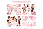 Mothers Day Clipart Bundle, a Seasonal Illustration by GlamArtZhanna (Thumbnail 2 of 6)