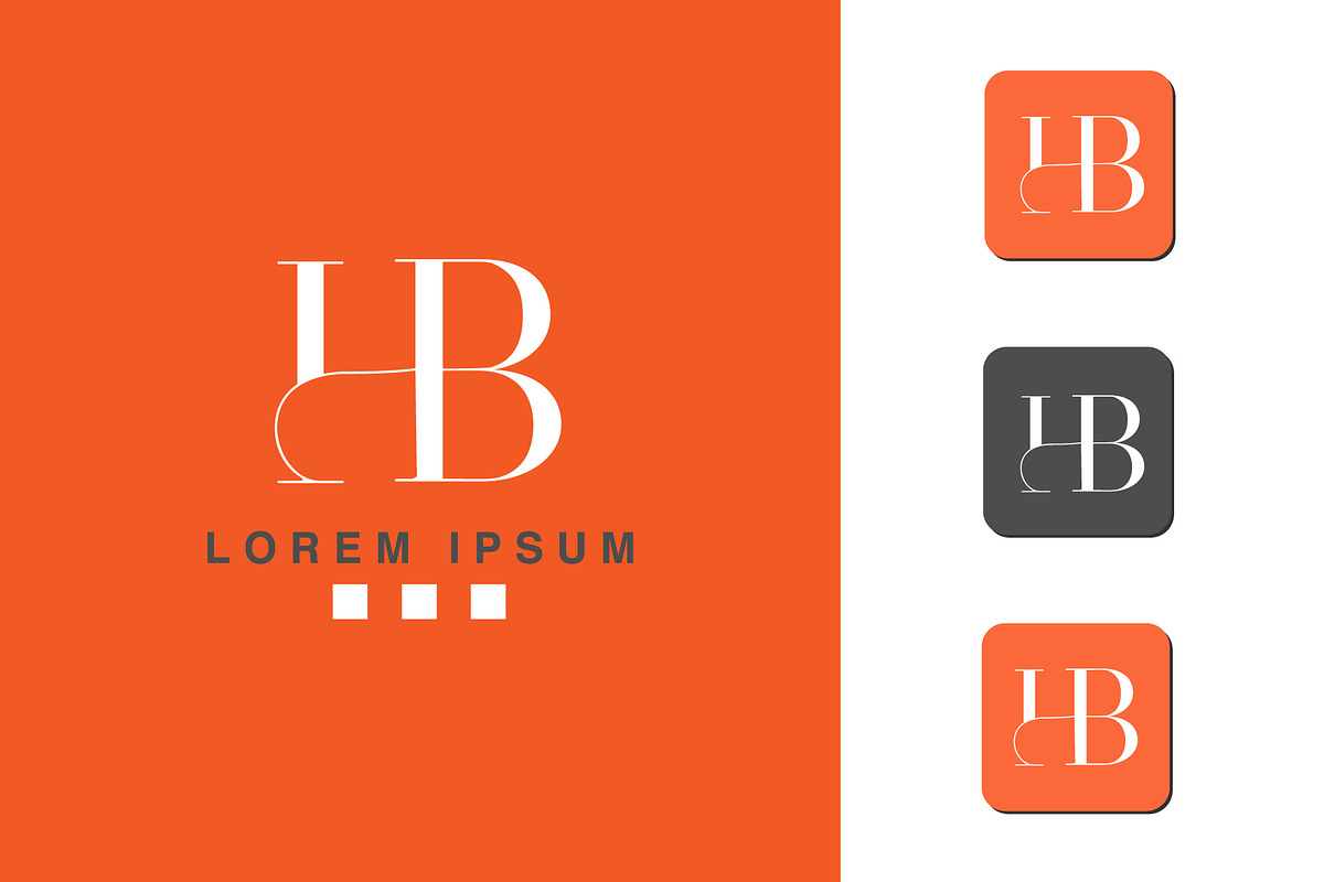 HB Abstract Logo design., a Branding & Logo Template by art_creater