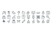 100+ Christmas Vector Icons, an Outline Icon by Vectors Market (Thumbnail 3 of 3)