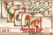Christmas fairy Junk Journal Pages, a Person Illustration by CraftArtStory (Thumbnail 3 of 6)