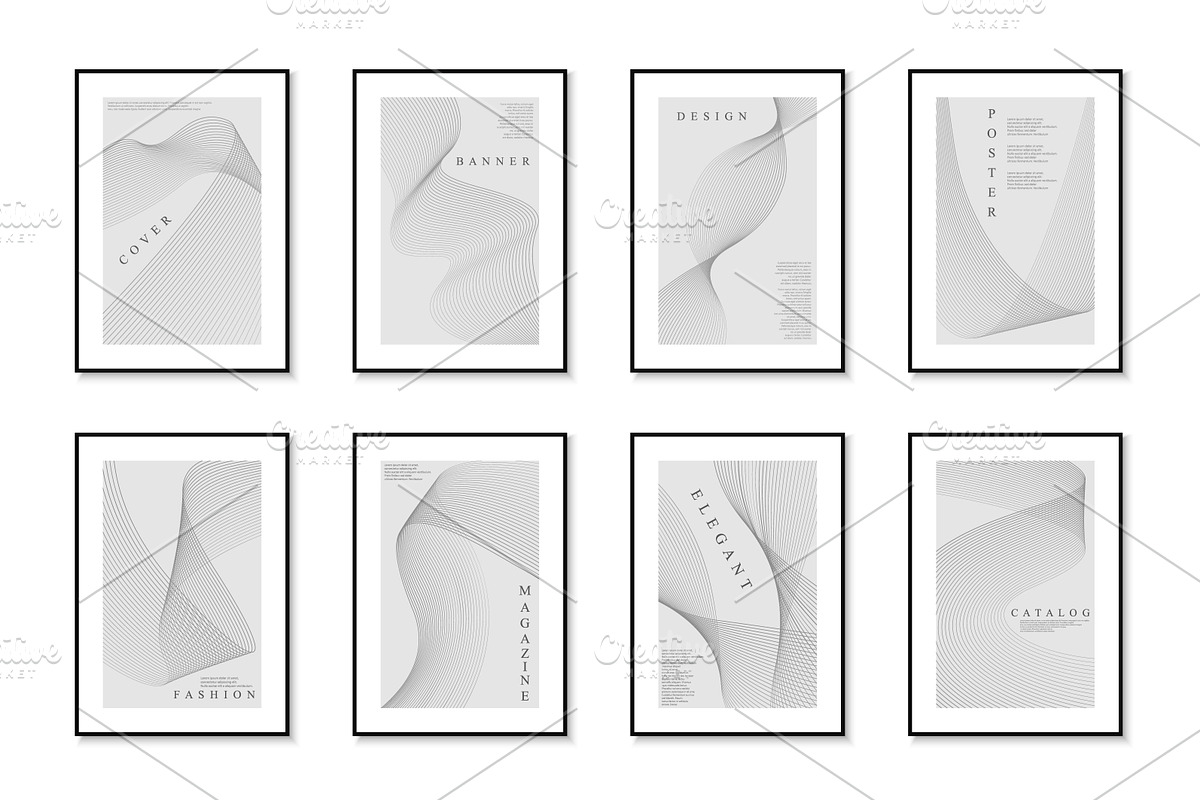 Striped minimalistic posters, a Background Graphic by ExpressShop (Photo 1 of 4)