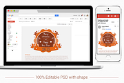 Merry Christmas, New Year e-Mailer, an Invitation Template by ORCOLOR (Thumbnail 3 of 5)