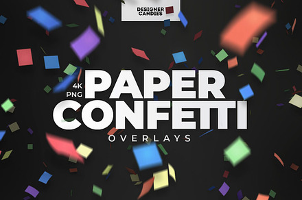 Paper Confetti Overlays, an Object Graphic by DesignerCandies