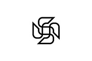 Geometric Floral Monoline Logo, a Branding & Logo Template by Luxury Logos (Thumbnail 3 of 4)