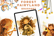 FOREST FAIRYLAND Procreate Brushes, a Brush Add-On by Warm Cozy Cottage (Thumbnail 4 of 6)