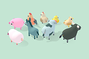 Farm Animals - Quirky Series, an Animal 3D Model by Polydactyl (Thumbnail 6 of 6)