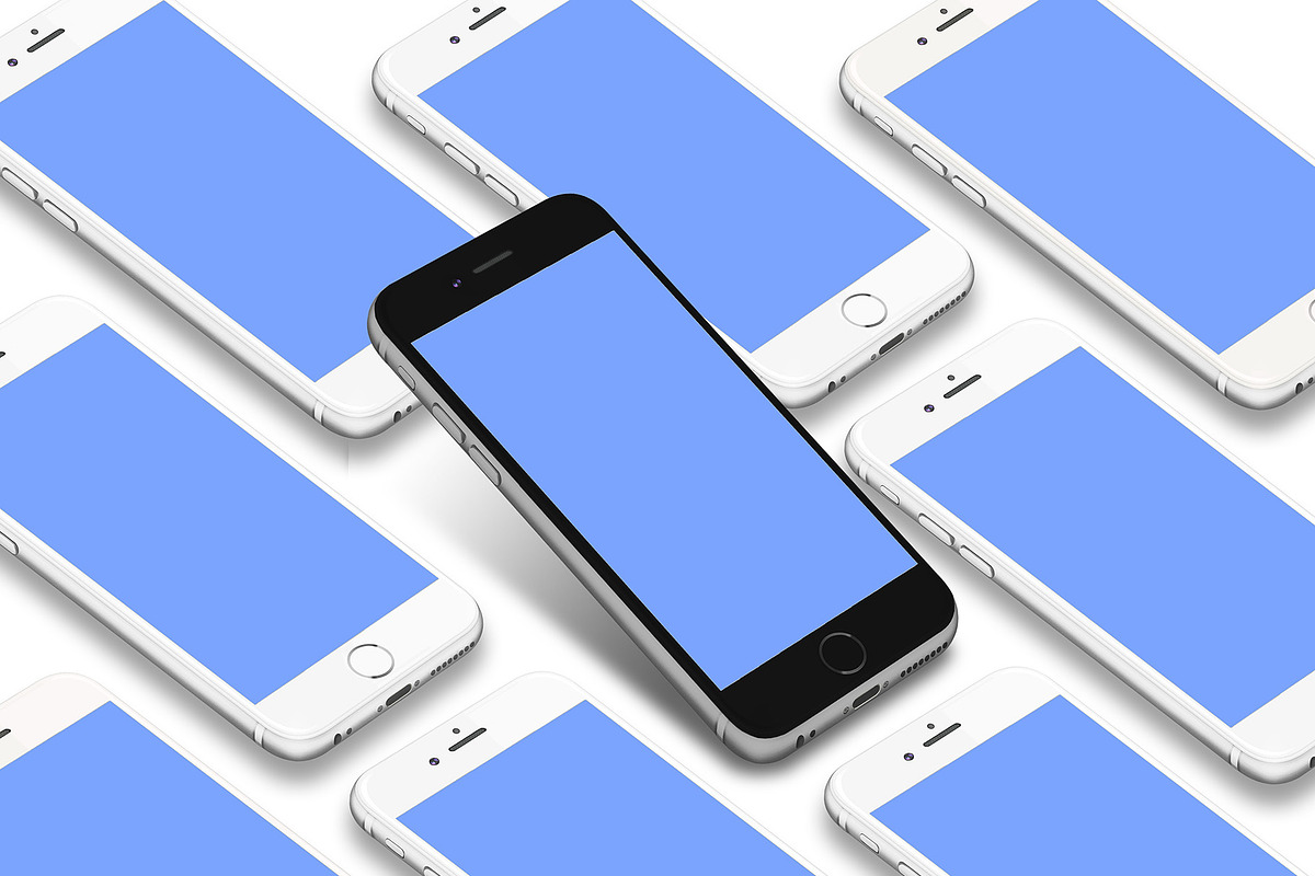 3D iPhone Presentation Mock-Up 01, an iPhone Mockup by Graphicsworld125 (Photo 4 of 9)