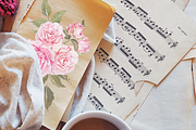 Musical instrument flower clipart, an Illustration by MariGraphic boutique (Thumbnail 2 of 11)