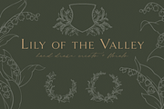 Lily of the Valley Logo Illustration, a Graphic by Blushed Design by Katrina (Thumbnail 1 of 9)