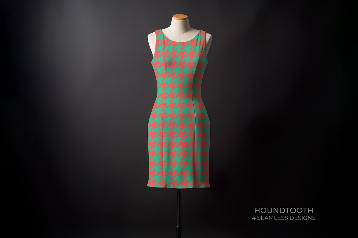 Pink Houndstooth Patterns, a Pattern Graphic by Rose Design (Photo 4 of 5)