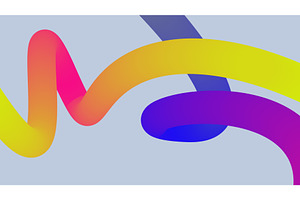 3d Gradient Shape. Beautiful