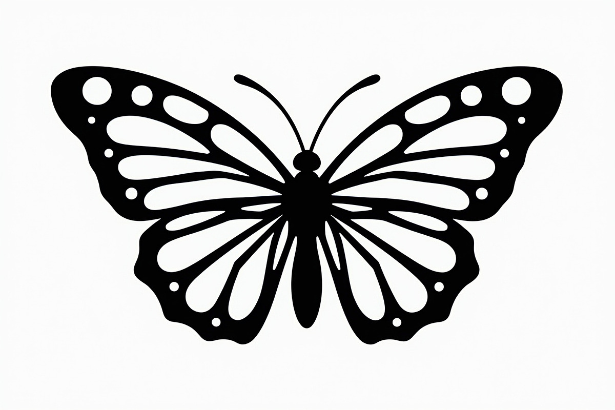 butterfly laser cut design, an Illustration by Creativeshirt (Photo 9 of 13)