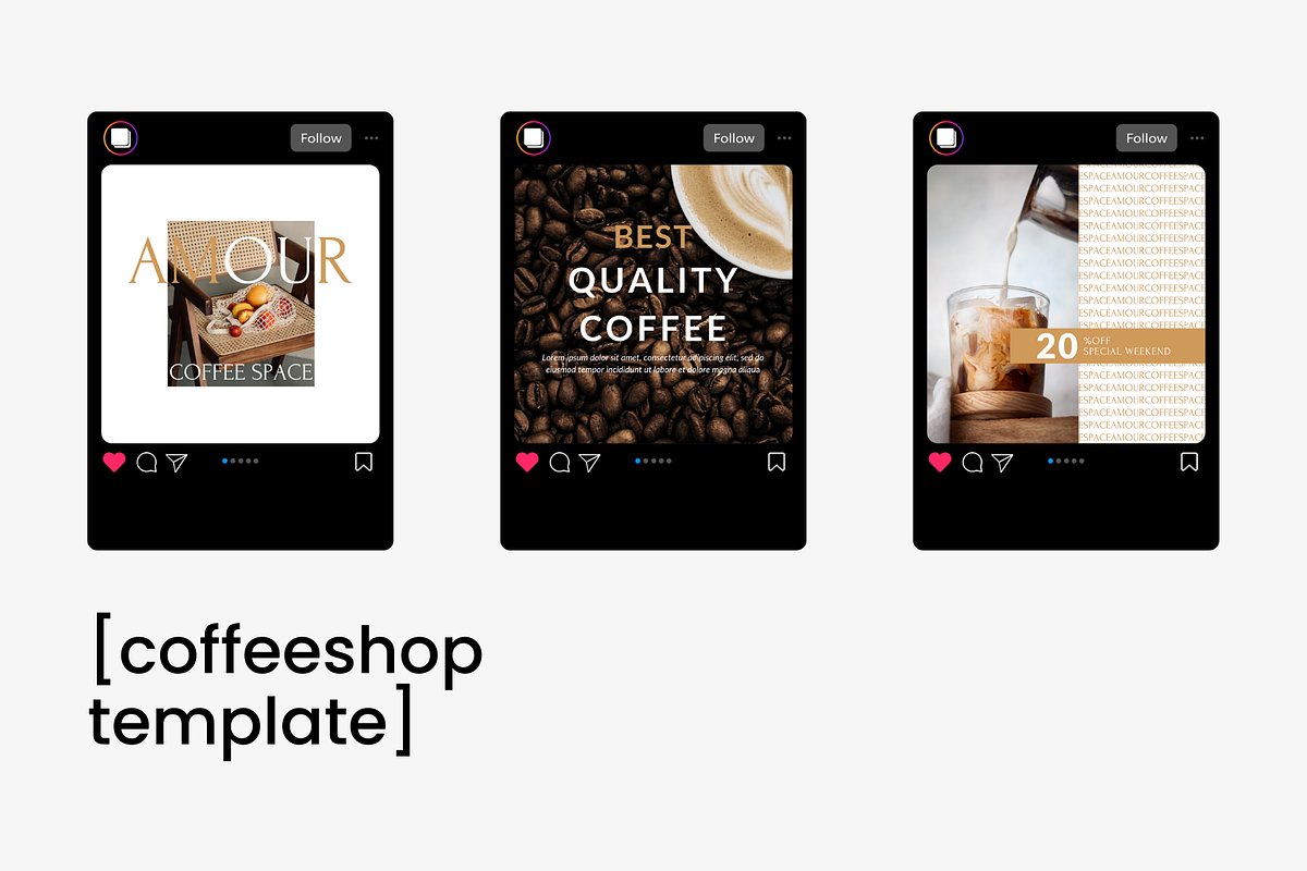 200 Instagram Posts Template Kit, a Social Media Template by Moodwave Studio (Photo 4 of 6)