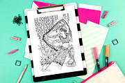 Women of the world Coloring Book, an Illustration by ivanushka-art (Thumbnail 6 of 6)