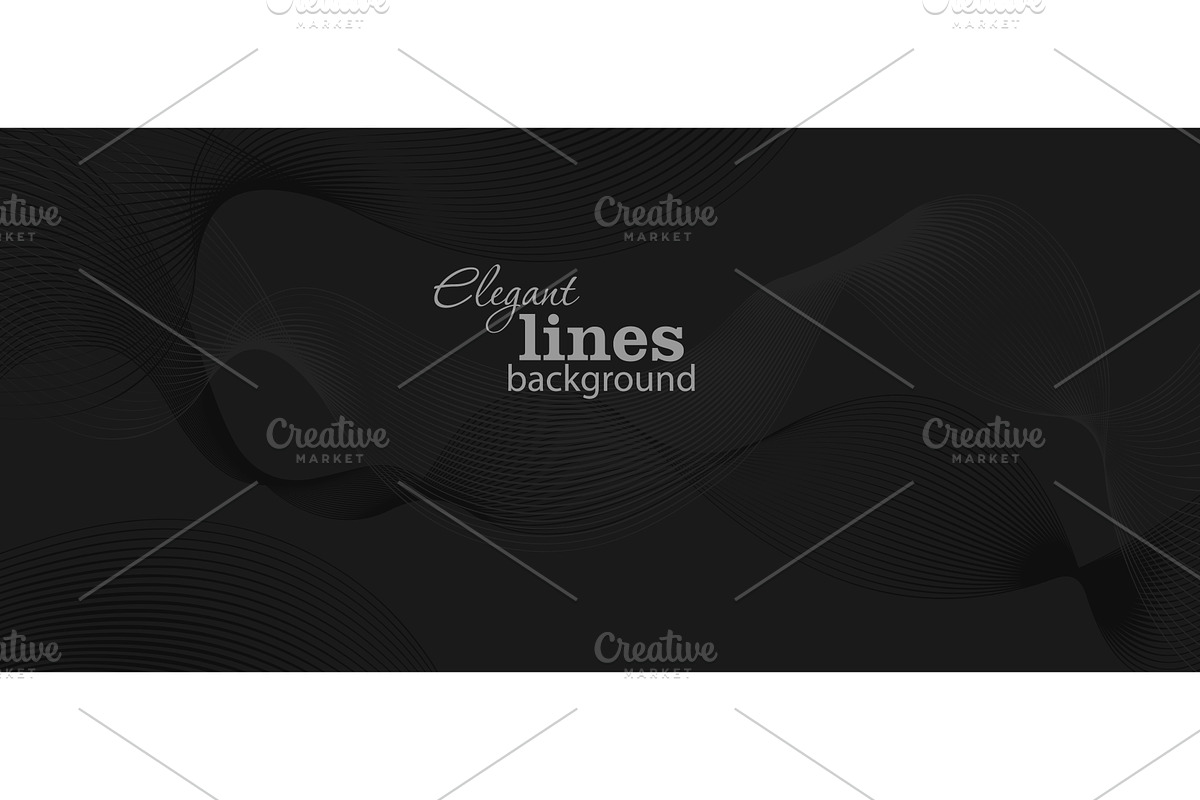Black abstract background with, an Illustration by Nenahliadava Design