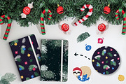 Sloth's Christmas Set, a Pattern Graphic by Dasha_D (Thumbnail 3 of 4)