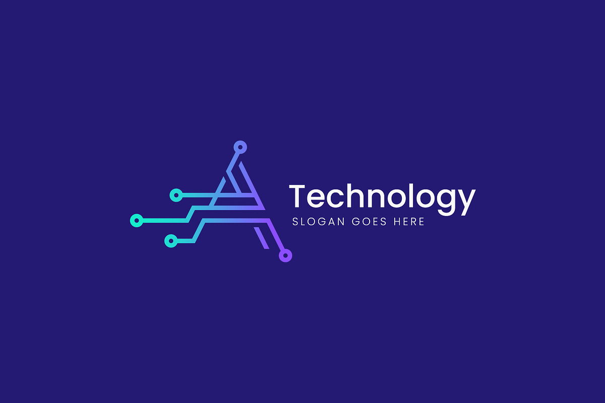 Letter A Logo Abstract Electrical, a Branding & Logo Template by Signatoro (Photo 2 of 2)