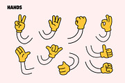 Retro Mascot Parts. Character Maker, a Decorative Illustration by Mark Skitsky (Thumbnail 4 of 7)