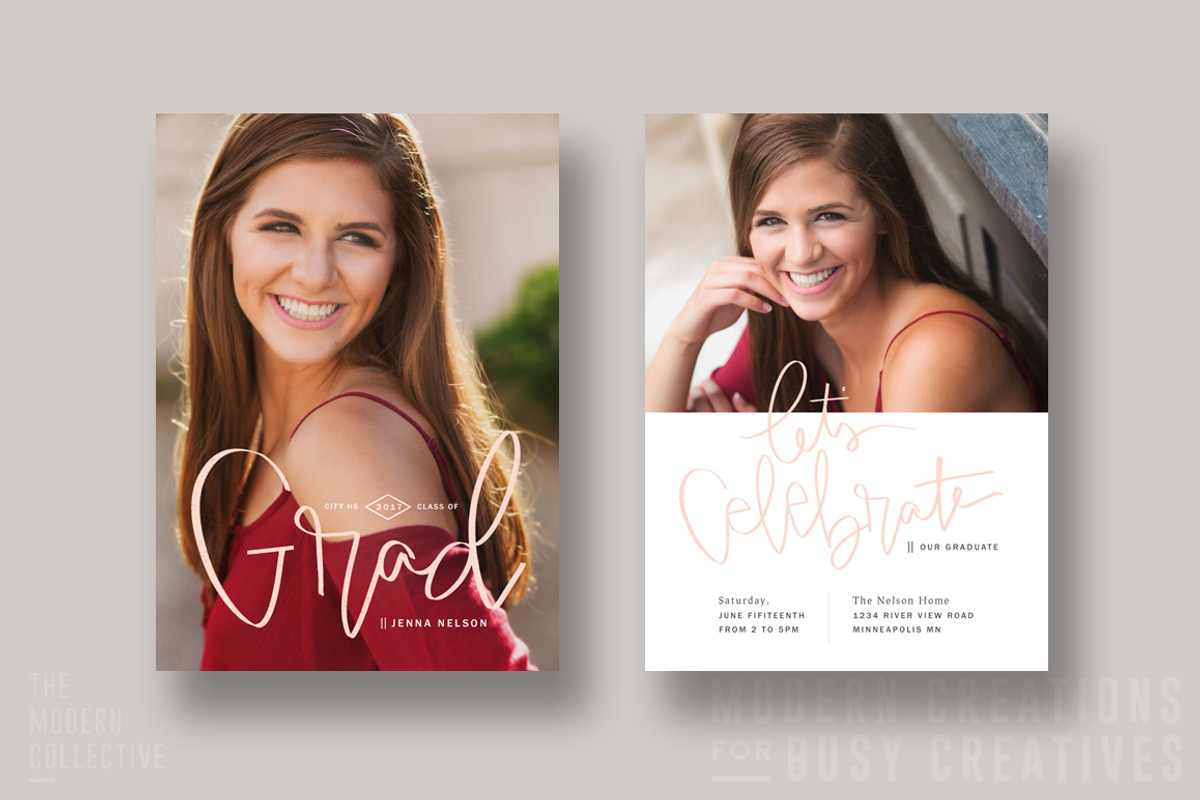 Graduation Card | Senior Scripted, a Card Template by The Modern Collective