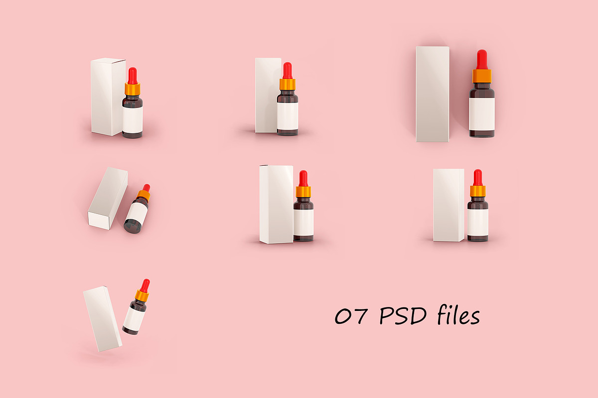 Dropper Bottle & Box Mockup (07 PSD), a Packaging Mockup by Adstart (Photo 4 of 4)