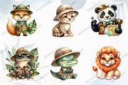 Safari Watercolor Jungle Animals, a Graphic by designcity5 (Thumbnail 3 of 5)