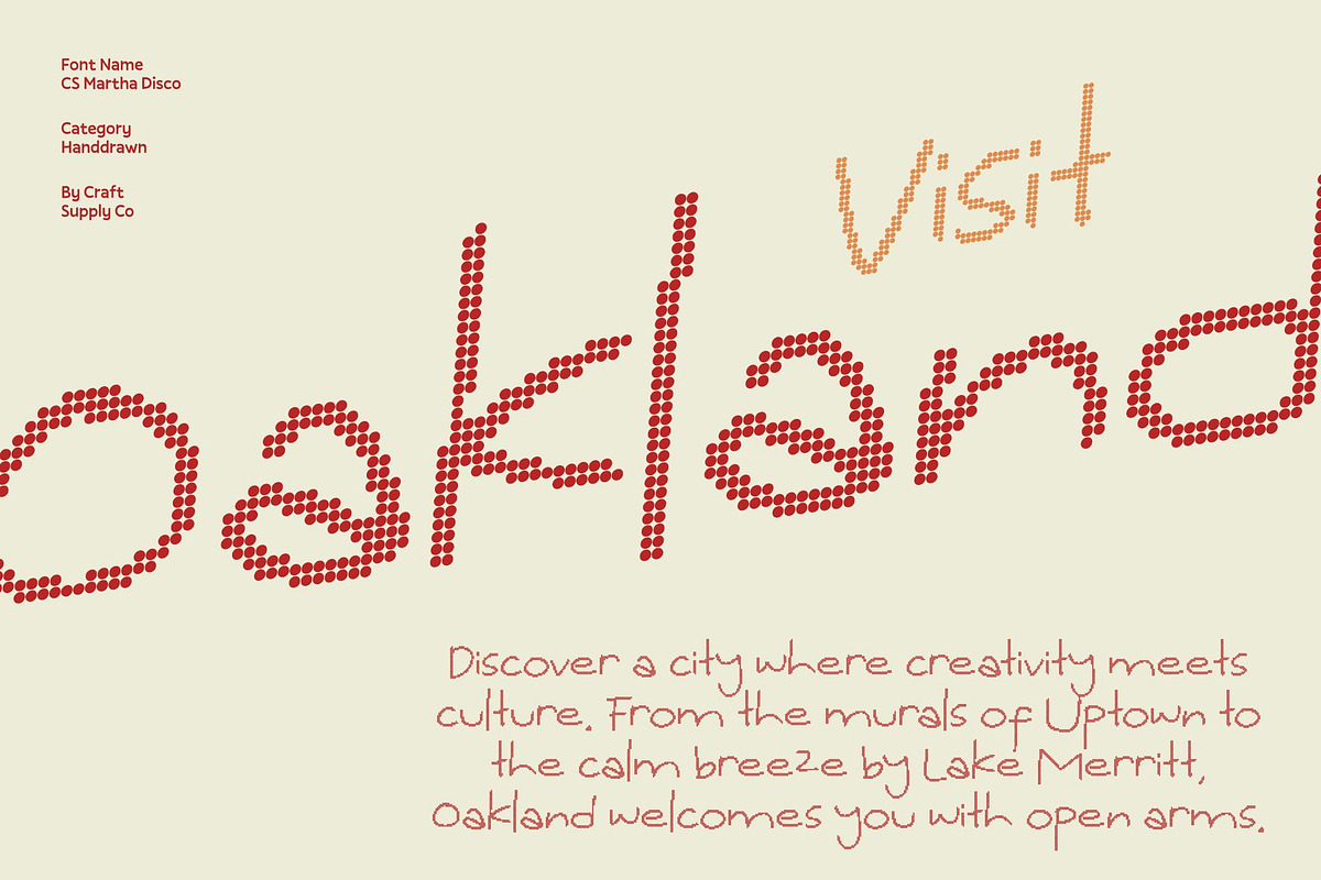 CS Martha Disco, a Handwritten Font by Craft Supply Co. (Photo 6 of 8)