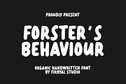 Forster’s Behaviour, a Handwritten Font by Fikryal Studio (Thumbnail 1 of 6)