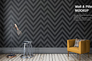 Wall & Pillow Mock-up, a Household Mockup by IsometricWorld (Thumbnail 2 of 6)