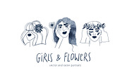 Girls and Flowers, a Person Illustration by Annakniaz (Thumbnail 1 of 12)