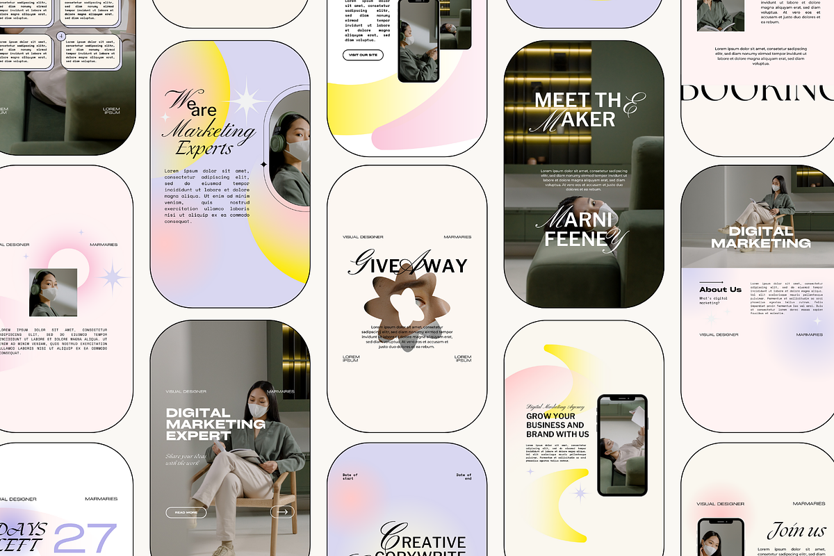 Retro Instagram Story Pack, a Social Media Template by marmaries (Photo 4 of 5)