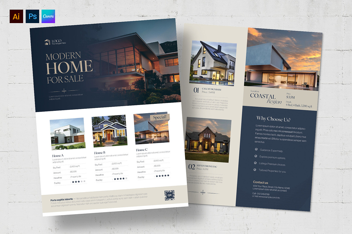 Property Listing Sheet Template, a Flyer Template by BrandPacks (Photo 1 of 5)