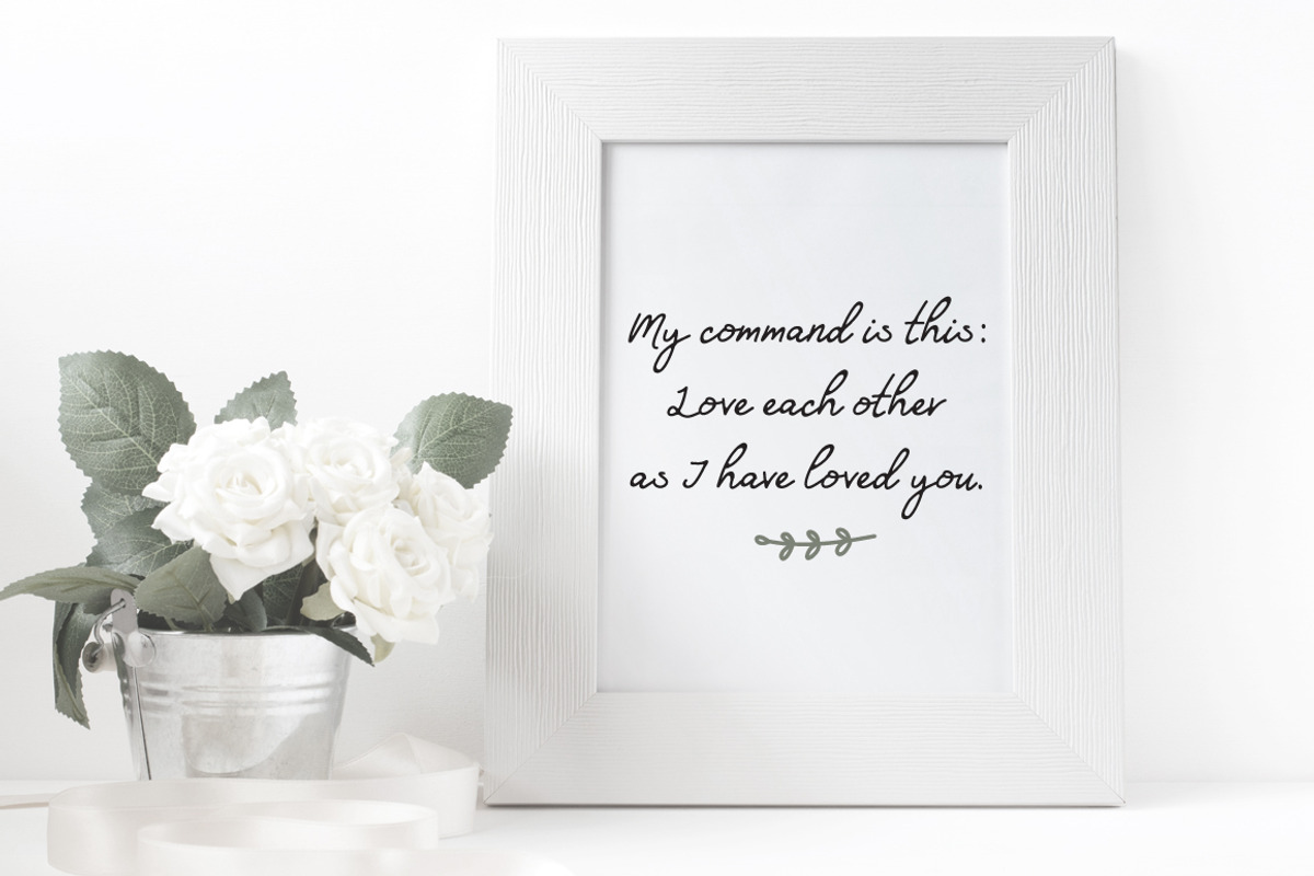 Friends Forever Font + Floral Extras preview 3