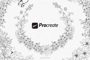 Procreate Midsummer Wreaths