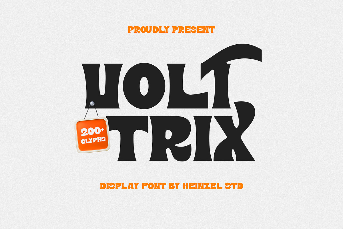 Volt Trix Bold Display Font, a Serif Font by Heinzel Std (Photo 1 of 10)