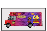 Super Smash Burgers Truck Design, a Food Illustration by CarWrap design (Thumbnail 4 of 4)