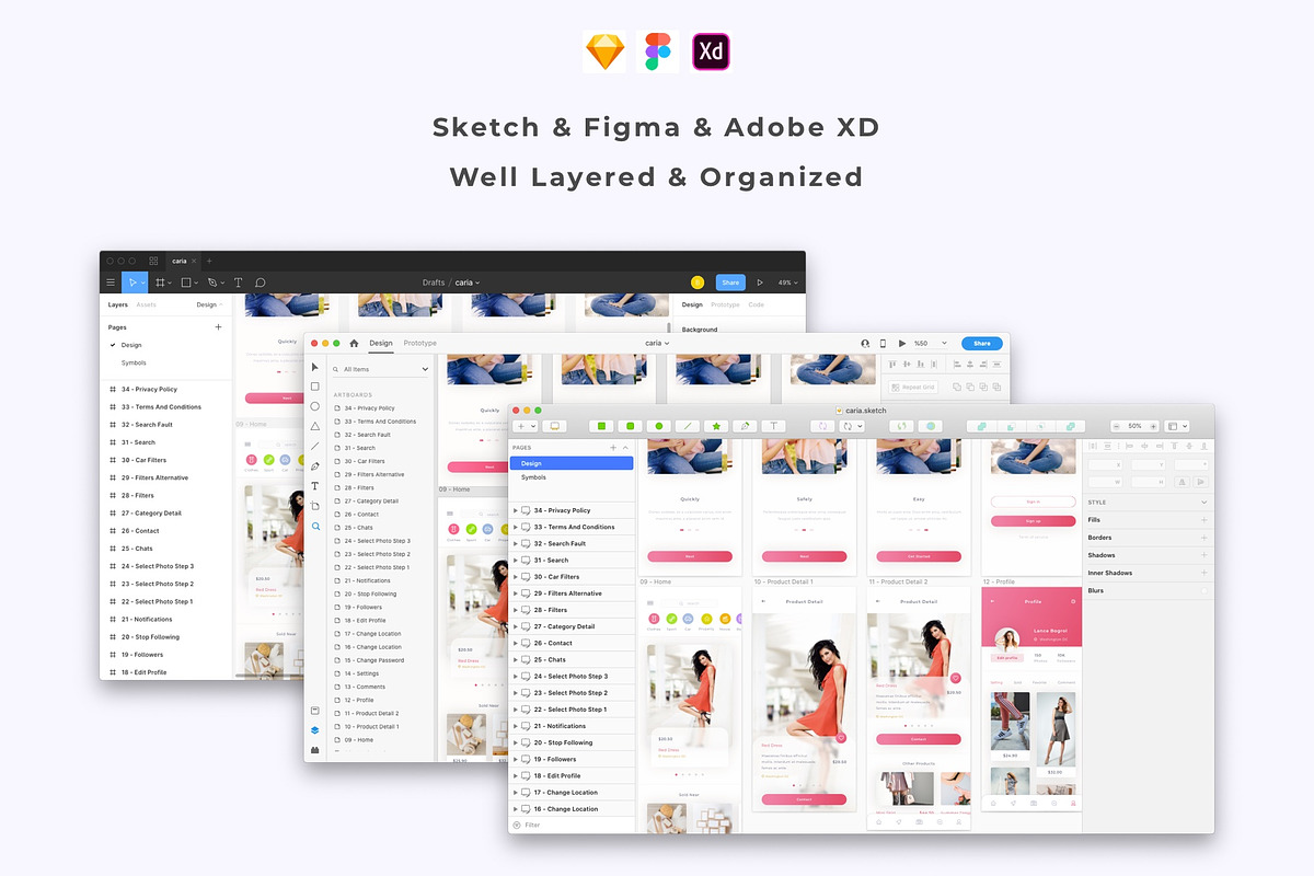 Caria - eCommerce App UI Kit, an UI Kit Template by Betush (Photo 5 of 6)