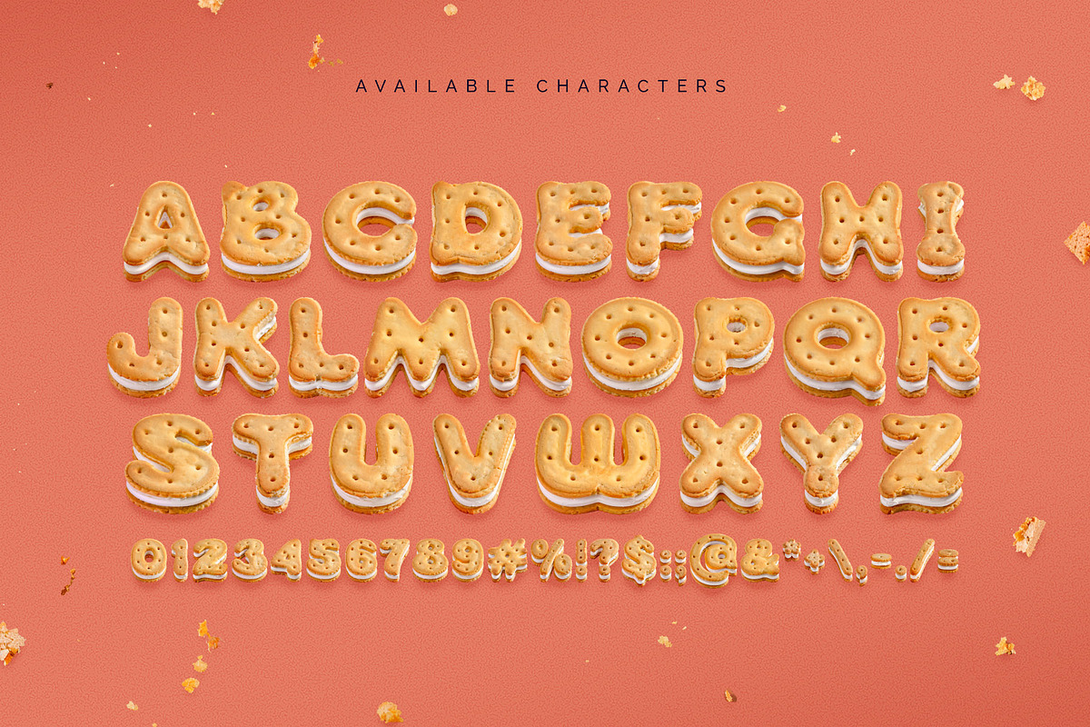 Biscuit Crisp - Color Bitmap Font, a Sans Serif Font by Gleb Guralnyk (Photo 4 of 4)