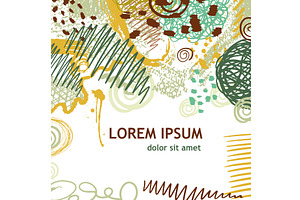 Background with abstract figures, an Illustration by Nenahliadava Design