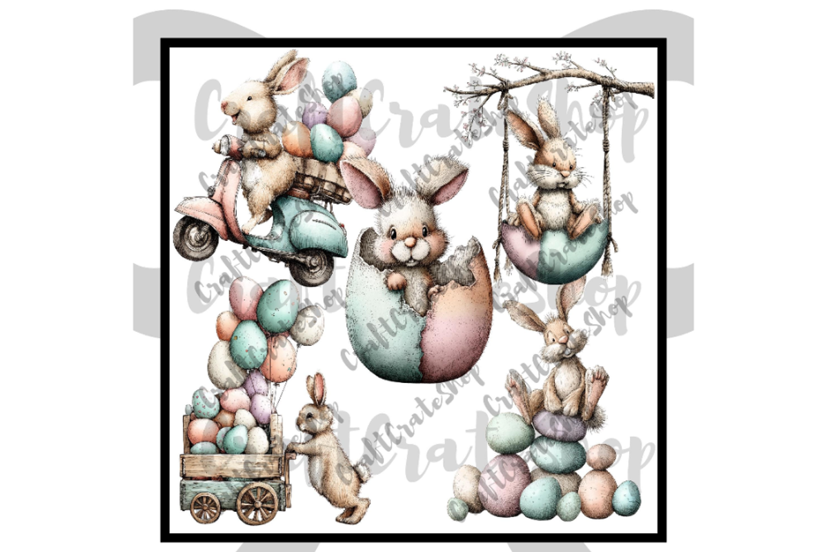 Whimsical Easter Graphics, an Illustration by CraftCrateShop (Photo 4 of 7)