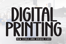 Digital Printing | Script Font
