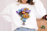 Whimsical Summer Woman Clipart, a Seasonal Illustration by Craft Nest (Thumbnail 6 of 11)