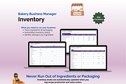 Bakery Business - Google Sheets, an App Template by Ardent Workshop (Thumbnail 3 of 9)