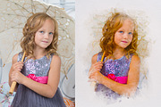 Soft Brush Watercolor Photo Effect, an Action Add-On by liptouse (Thumbnail 7 of 11)